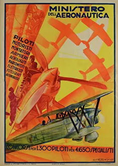 Futurism Prints: Ministero dell'Aeronautica, 1934. Creator: Francisi; Raffaele (1901-1945)