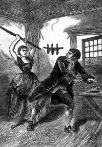 Horror Prints: Minnie Grey and Sweeney Todd, c1880. Creator: Unknown