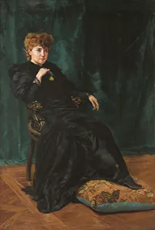 Minnie Maddern Fiske, 1893. Creator: Maximilien Colin