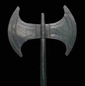 Minoan Gallery: Minoan gold votive double-axe, 15th century