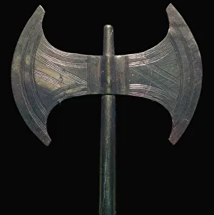 Minoan Gallery: Minoan gold votive double-axe, 16th century BC