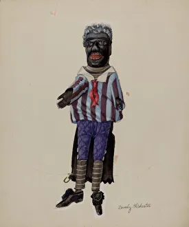 Beverly Chichester Prints: Minstrel Hand Puppet, c. 1936. Creator: Beverly Chichester