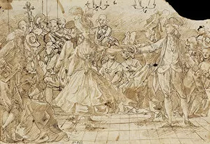 Choreography Collection: Minuet, c. 1780. Artist: Casanovas Torrents, Antonio (1752-1796)