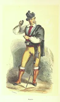 Nanteuil Celestin Prints: Miquelet, 1848. Creators: Clerman, Adolphe Francois Pannemaker