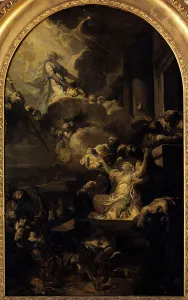 St Genevieve Prints: The Miracle of Ardents. Creator: Albert Lenoir