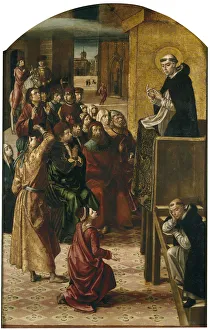 Peter Of Verona Prints: The Miracle of the Cloud, 1493-1499. Artist: Berruguete, Pedro (1450-1503)