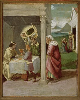 Tempera On Wood Prints: The Miracle of Saint Nicholas, 1508-1510. Creator: Signorelli, Luca (around 1441-1523)