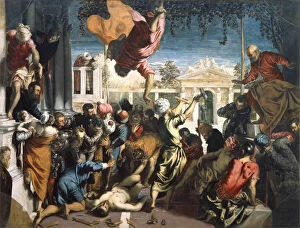 Images Dated 9th September 2014: The Miracle of the Slave (The Miracle of Saint Mark). Artist: Tintoretto, Jacopo (1518-1594)