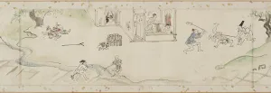 Massaging Prints: Miracles performed by the bodhisattva Jizo (copy of a section of a handscroll)