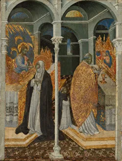 Communion Prints: The Miraculous Communion of Saint Catherine of Siena. Creator: Giovanni di Paolo