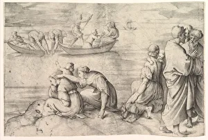 Veneziano Prints: The Miraculous Draught of Fish. Creator: Battista Franco Veneziano