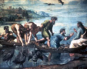 The Miraculous Draught of Fishes, 1515. Artist: Raphael The Miraculous Draught of Fishes, 1515. Artist: Raphael
