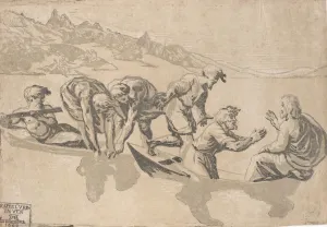 Niccolo Prints: The Miraculous Draught of Fishes, 1540-1550 (republished 1609)