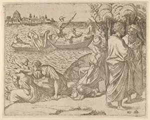 Fisherfolk Gallery: The Miraculous Draught of Fishes, 1540-50. 1540-50. Creator: Anon