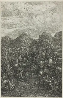 The Miraculous Draught of Fishes, 1883. Creator: Rodolphe Bresdin The Miraculous Draught of Fishes, 1883. Creator: Rodolphe Bresdin