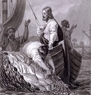 Disciple Gallery: The Miraculous Draught of Fishes, c1810-c1844. Artist: Henry Corbould