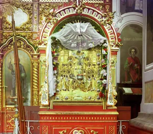 Colour Separation Negative Prints: Miraculous icon brought by Saint Dalmat