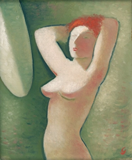In front of the Mirror, 1936. Creator: Mikulas Galanda