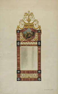 Blewett Wellington Prints: Mirror, c. 1937. Creator: Wellington Blewett