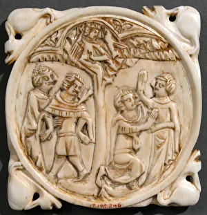 Mirror Case, French, ca. 1350. Creator: Unknown