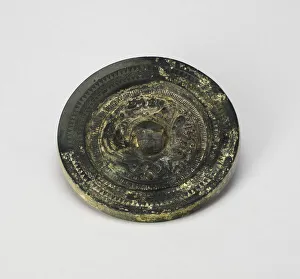 Bronzebronze Prints: Mirror with Dragon and Tiger, Eastern Han dynasty (A. D. 25-220). Creator: Unknown