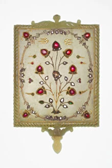 Diamond Gallery: Mirror Frame with Tree of Life Motif, 17th / 18th century. Creator: Unknown