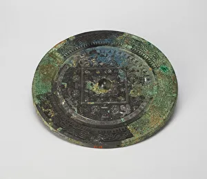 Mirror with TLV'Pattern, Eastern Han dynasty (A. D. 25-220), c. 1st century A