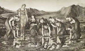 Lily Pad Prints: The Mirror of Venus, c1860s, (1900). Creator: Unknown