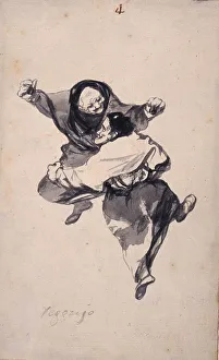 New York Prints: Mirth (Regozijo). Album Witches and Old Women, ca 1820