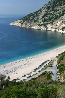 Sunbathing Prints: Mirtos Beach, Kefalonia, Greece