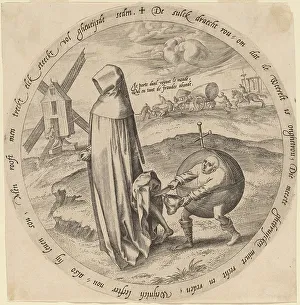 The Misanthrope Robbed by the World, c. 1568. Creator: Hieronymous Wierix