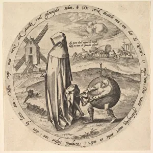 World Prints: The Misanthrope Robbed by the World, from Twelve Flemish Proverbs, ca. 1568