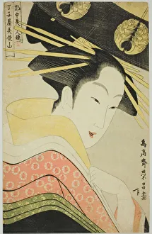 Misayama of the Chojiya, from the series Beauties of the Licensed Quarter, c1795