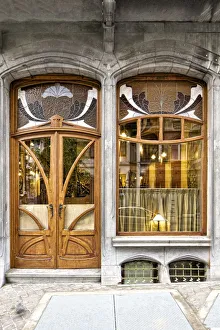 Basement Collection: Miscellaneous Brussels art nouveau details, Belgium, c2014-c2017. Artist: Alan John Ainsworth