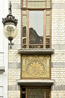 Miscellaneous Brussels art nouveau details, Belgium, c2014-c2017. Artist: Alan John Ainsworth