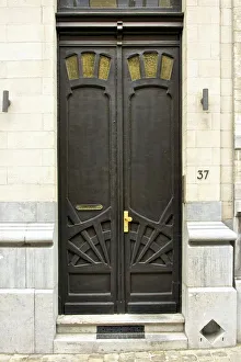 Miscellaneous Brussels art nouveau details, Belgium, c2014-c2017. Artist: Alan John Ainsworth