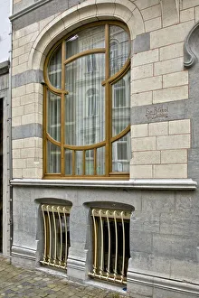 Miscellaneous Brussels art nouveau details, Belgium, c2014-c2017. Artist: Alan John Ainsworth