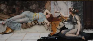 Pre Raphaelites Prints: Mischief and Repose, 1895. Artist: Godward, John William (1861?1922)