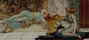 Mischief and Repose, 1895. Creator: John William Godward