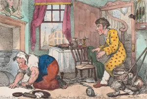 Scrubbing Prints: The Miseries of Human Life: Getting Up Early in a Cold Gloomy Morning... Before