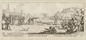 Callot Gallery: The Miseries and Misfortunes of War, folio 12: The Firing Squad, 1633