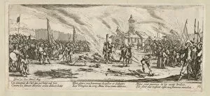 Callot Gallery: The Miseries and Misfortunes of War, folio 13: The Stake, 1633