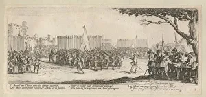 Jacques 1592 1635 Prints: The Miseries and Misfortunes of War, folio 2: The Enrollment of the Troops, 1633
