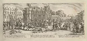 Callot Gallery: The Miseries and Misfortunes of War, folio 6: Destruction of a Convent, 1633