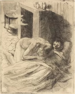 Sickness Collection: Misery (La Misere), c. 1886. Creator: Paul Albert Besnard