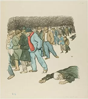 Working Class Gallery: Misery Under the Snow, January 1894. Creator: Theophile Alexandre Steinlen