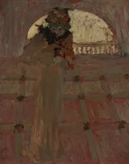 Godebska Gallery: Misia at the Opera, c. 1900. Artist: Vuillard, Edouard (1868-1940)