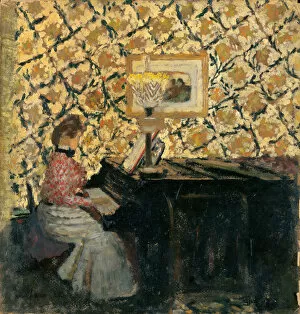 Edouard 1868 1940 Gallery: Misia at the Piano, 1895-1896