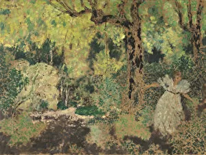 Sert Gallery: Misia in the Woods, 1897-1899. Artist: Vuillard, Edouard (1868-1940)