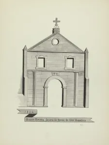 Doorway Collection: Mision Nuestra Senora La Reina de Los Angeles. Creator: James Jones